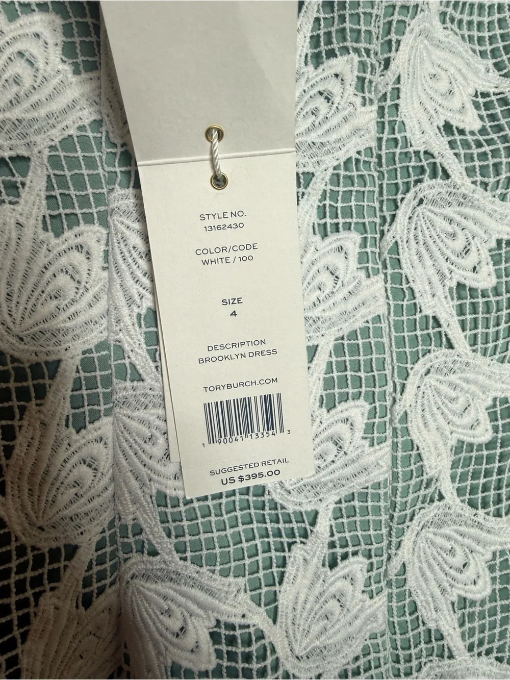 Tory Burch Brooklyn Dress NWT size 4 lace